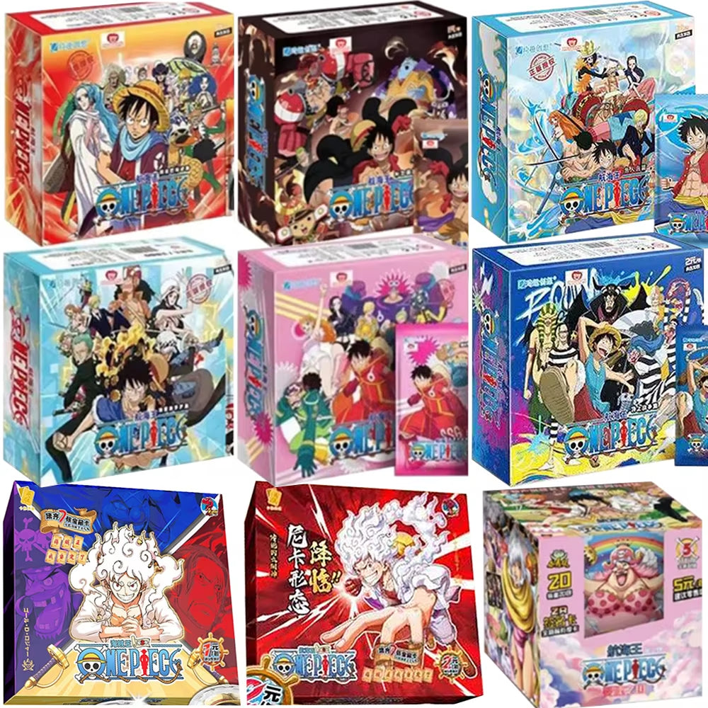 New One Piece Card Straw Hat Pirate Luffy Zoro Nami Classic Anime Character Collection Cards Toys Gifts