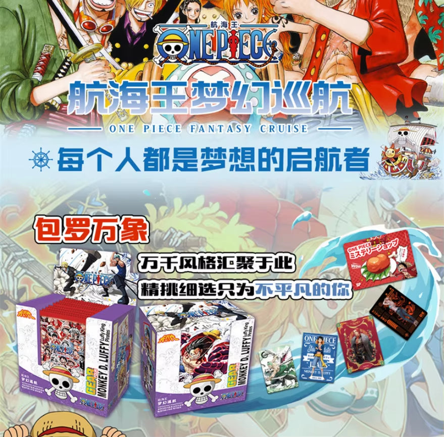 New One Piece Card Straw Hat Pirate Luffy Zoro Nami Classic Anime Character Collection Cards Toys Gifts