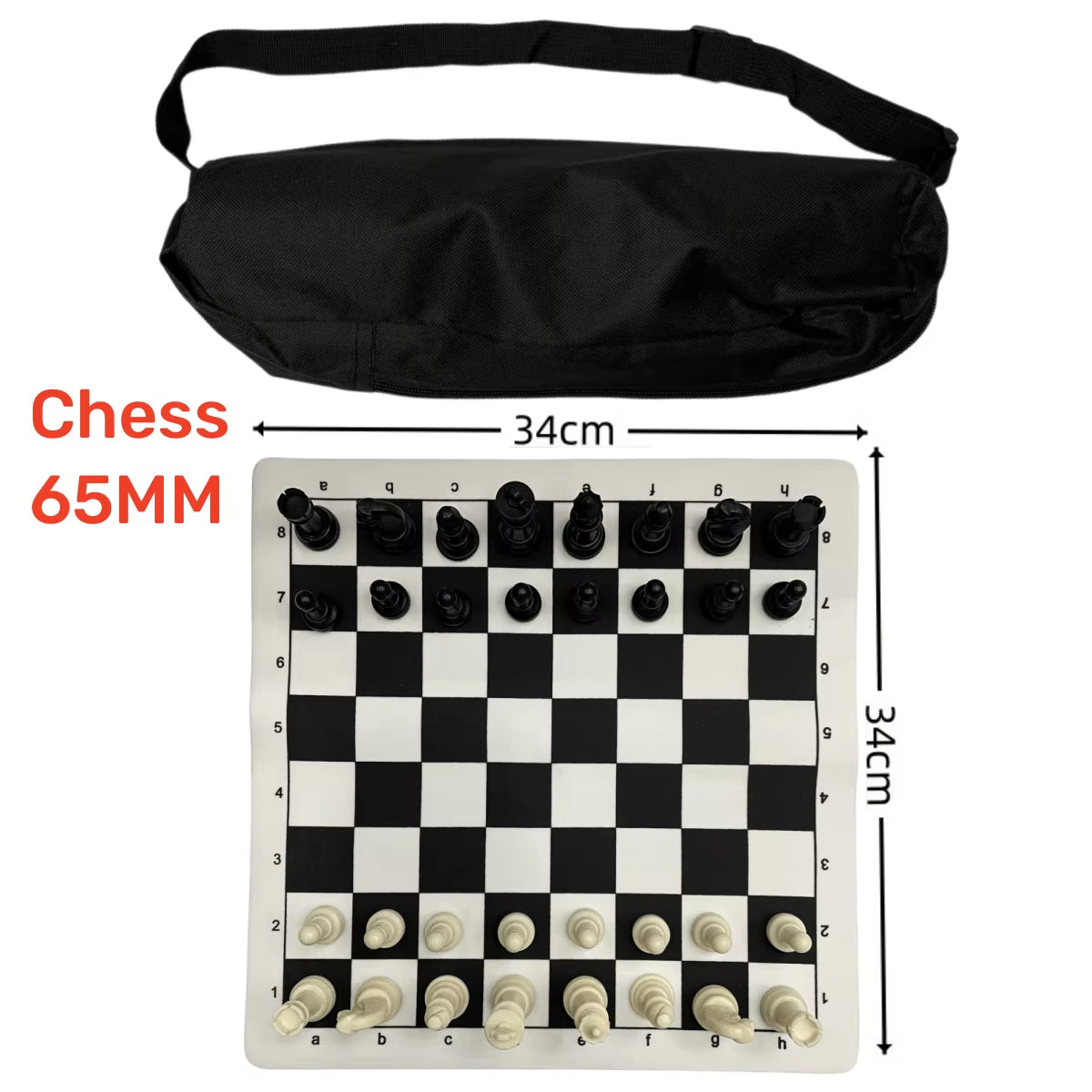 65/75/95Mm Chess Pieces Adult Children Chess Intellectual Toys Plastic Chess Character Championship Game Toys