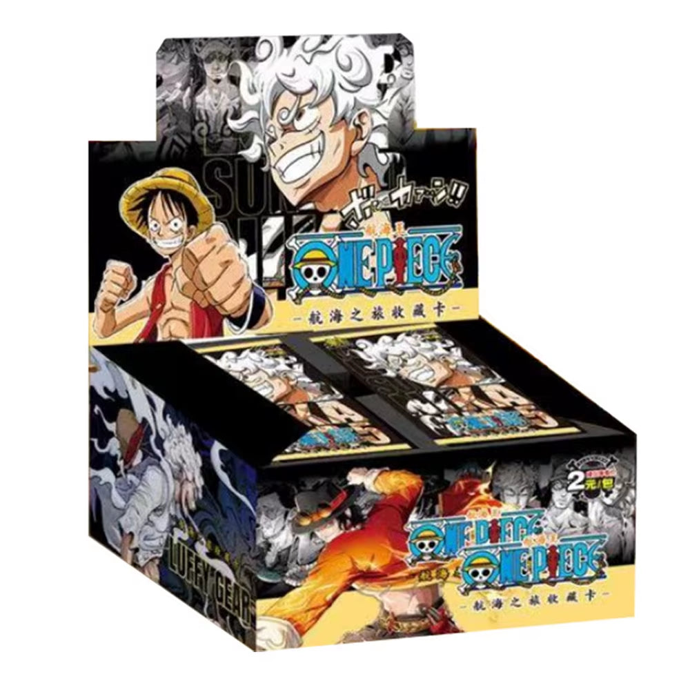 New One Piece Card Straw Hat Pirate Luffy Zoro Nami Classic Anime Character Collection Cards Toys Gifts