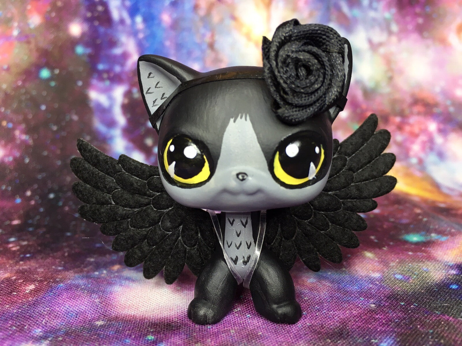 Toys Mini Pet Shop, Short Hair, Cat, Ooak Custom, Hand Painted,