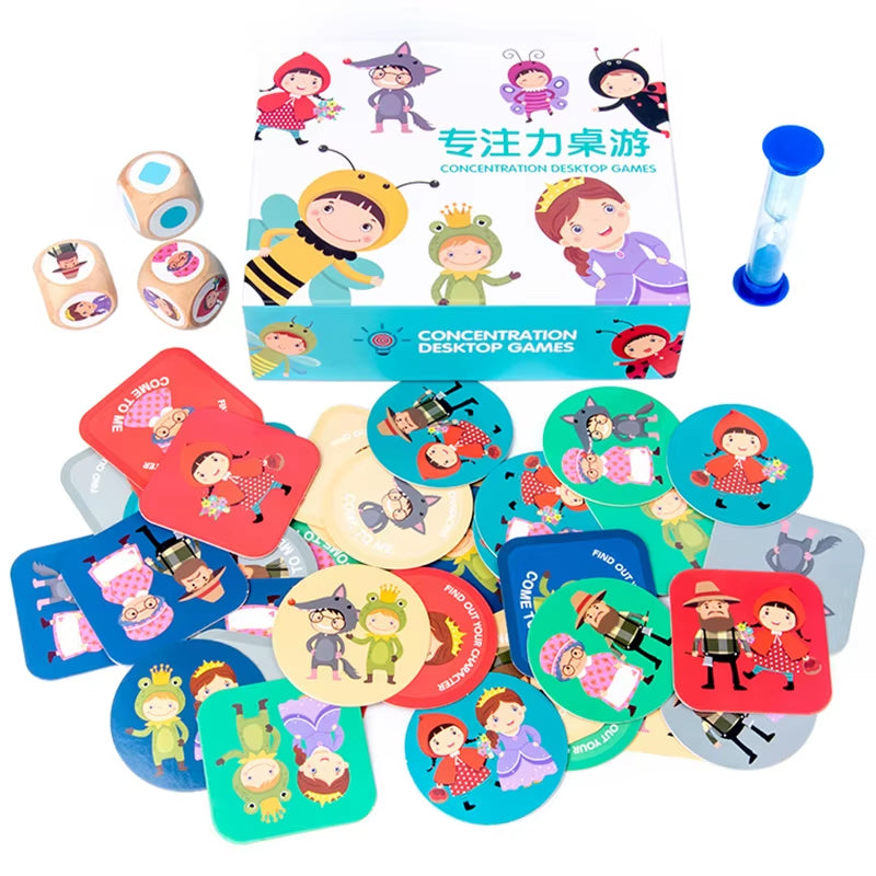 Logic Game Children Matching Toys Character Pattern Color Matching Board Games Memory Concentration Training Educational Toys