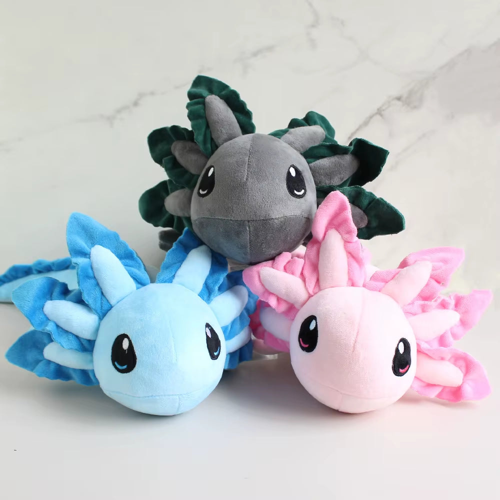 45Cm Kawaii Axolotl Plush Toy Soft Stuffed Plushie Doll Cartoon Character Toys Kids Baby Chlidren Christmas Gift