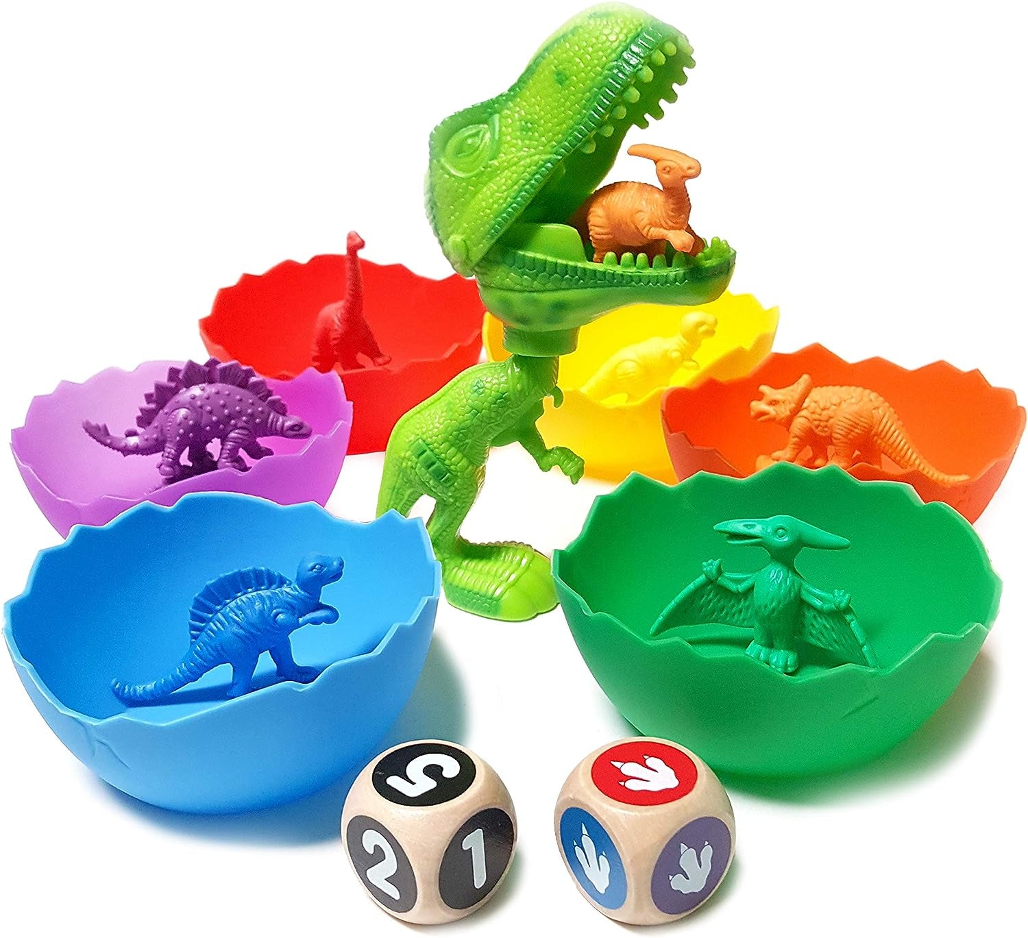 Jumbo Sorting & Counting Dinosaurs Matching Game - Educational Dinosaur Toys for 3 4 5 Year Olds with 54 Math Manipulatives, Dino Grabber, Toddler Games Dice, Toy Storage & Kids Activities Ebook
