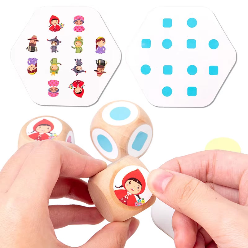 Logic Game Children Matching Toys Character Pattern Color Matching Board Games Memory Concentration Training Educational Toys