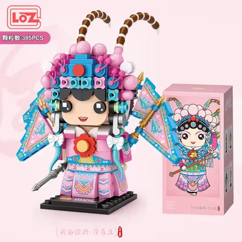 New Arrive LOZ Building Blocks Toys Peking Opera Character National Quintessence Assembly Toys for Children Christmas Gift
