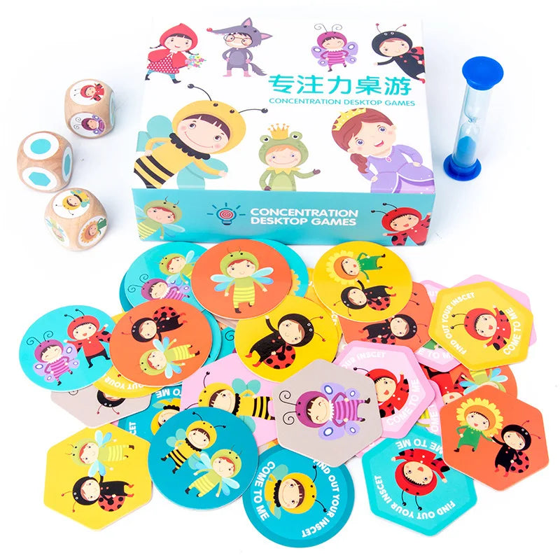 Logic Game Children Matching Toys Character Pattern Color Matching Board Games Memory Concentration Training Educational Toys
