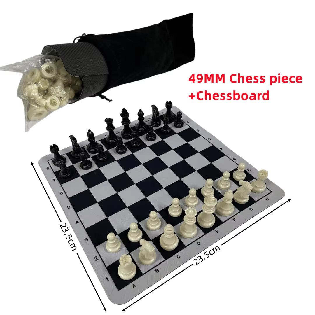 65/75/95Mm Chess Pieces Adult Children Chess Intellectual Toys Plastic Chess Character Championship Game Toys
