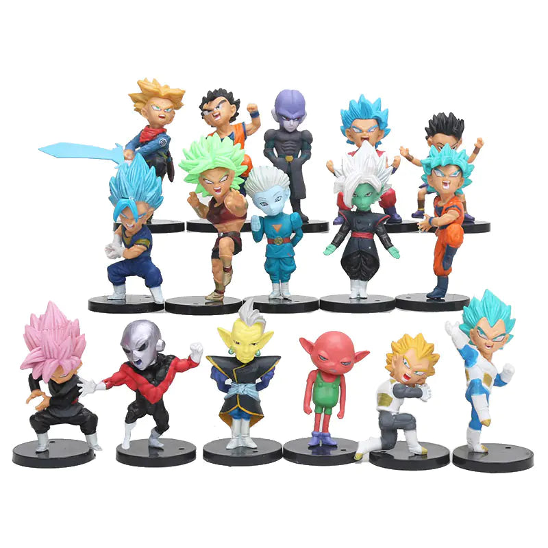 Dragon Ball Super Saiyan Action Figures Set (16 Models)
